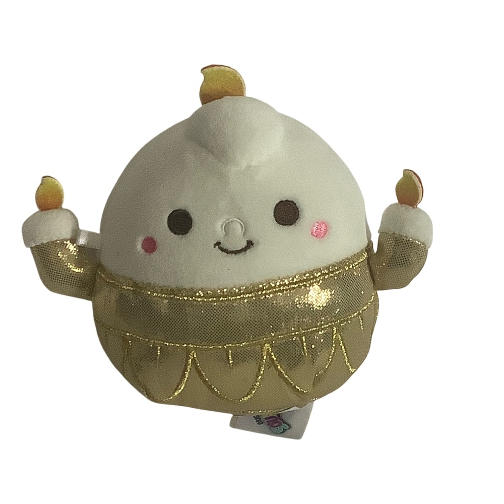 Disney Squishmallow Lumiere Beauty and the Beast 5" Plush Gold Kellytoy